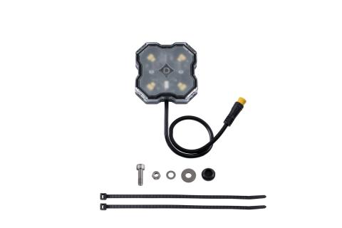 Stage Series Single-Color LED Rock Light, White Diffused M8 (one)
