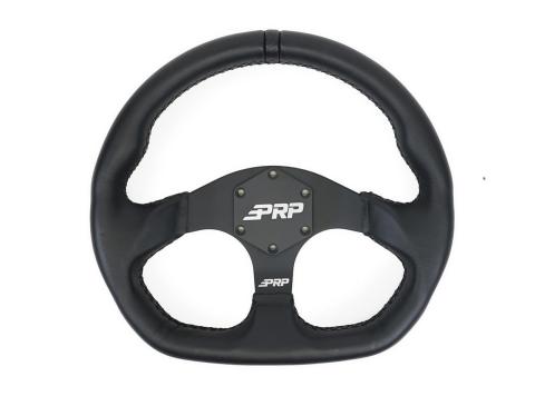 Comp R Leather Steering Wheel 13 Inch Diameter Black PRP Seats