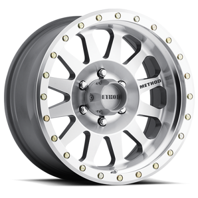 Aluminum Wheels 20x10 Double Standard MR304 Bolt Pattern 6 On 135 Offset -18 Lip Size 3.9 Machined SL Clear Coat Method