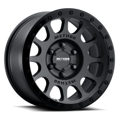 Aluminum Wheels 16x8 NV MR305 Bolt Pattern 6 On 139.7 Offset 0 Lip Size 1.57 Double Black BK Method