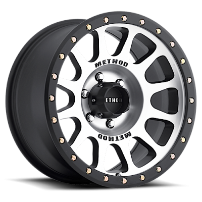 Aluminum Wheels 17x8.5 NV MR305 Bolt Pattern 6 On 135 Offset 0 Lip Size 1.3 Black BM Machined Face-Black Street Loc Method
