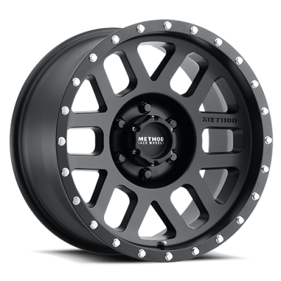 Aluminum Wheels 18x9 Mesh MR306 Bolt Pattern 6 On 135 Offset 18 Lip Size 1.73 Matte Black MB Method
