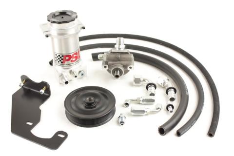 Power Steering Pump and Remote Reservoir Kit, 2007-18 Jeep JK with HEMI Engine Conversion (7 Rib Pulley) PSC Performance Steering Components