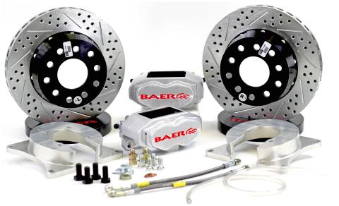Brake System 11 Inch Rear SS4+ Deep Stage Clear Ford 9 Inch Small Bearing BAER Brakes