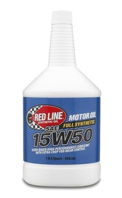 15W50 Synthetic Motor Oil 1 Quart Red Line Oil