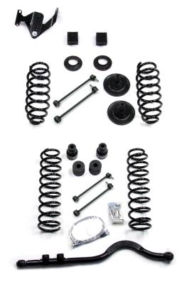 07-18 Wrangler JK 4 Door 3 Inch Coil Spring Lift Kit w/ Track Bar No Shocks TeraFlex