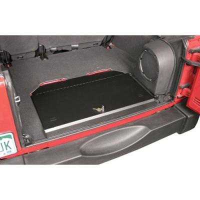 In-Floor Locking Cargo Lid - 07-18 Wrangler JK Black Tuffy Security Products
