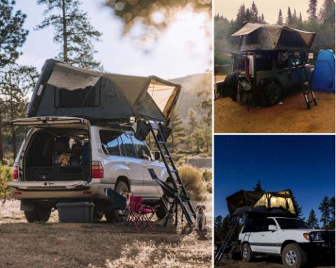 18089901 Bushveld hard shell roof top tent Overland Vehicle Systems