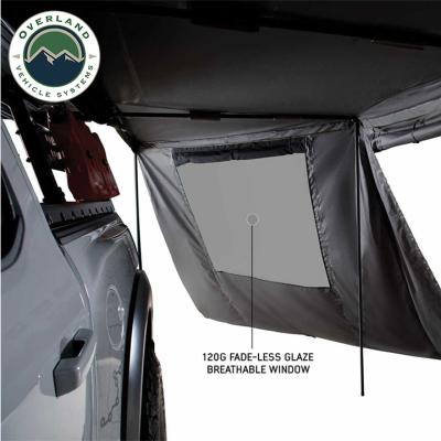 Nomadic Awning 180 Degree Side Wall with Window Overland Vehicle Systems