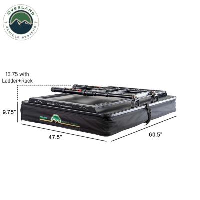 XD Sherpa Solo - Soft Sided Roof Top Tent, 1 Person, Grey Body and Black Rainfly Overland Vehicle Systems