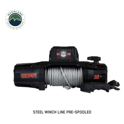 SCAR 10 - 10,000 lb. Winch With Steel Cable and Wireless Remote Overland Vehicle Systems