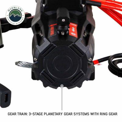SCAR 10 - 10,000 lb. Winch With Steel Cable and Wireless Remote Overland Vehicle Systems