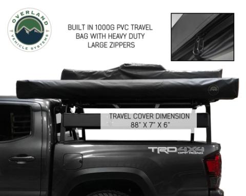 Nomadic Awning 270 Degree - Driver Side Dark Gray Overland Vehicle Systems