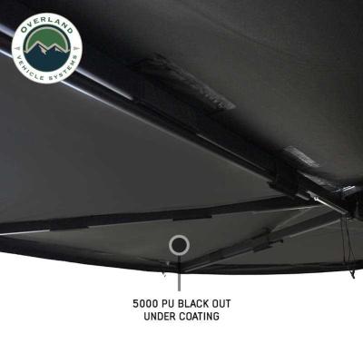 XD Nomadic 270 - Awning W/Lights and Black Out , Passenger Side, Black Body, Black Trim and Black Travel Cover Overland Vehicle Systems