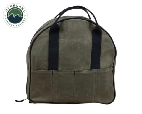 Jumper Cable Bag #16 Waxed Canvas Durable Storage Solution Overland Vehicle Systems
