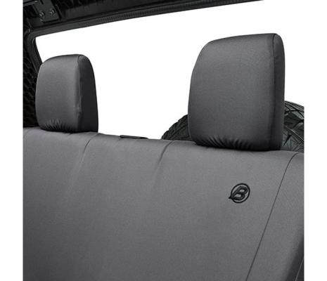 Jeep Wrangler Seat Covers For Jeep 2008-2012 Wrangler JK 4 Door Rear Premium Vinyl Fabric Black Diamond Bestop