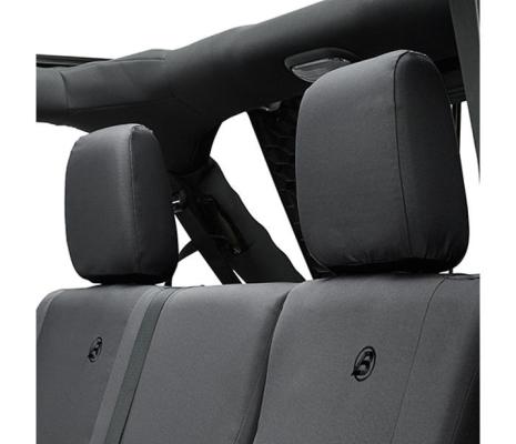 Jeep Wrangler Seat Covers For Jeep 2007, 2013-2018 Wrangler JK 4 Door Rear Premium Vinyl Fabric Black Diamond Bestop