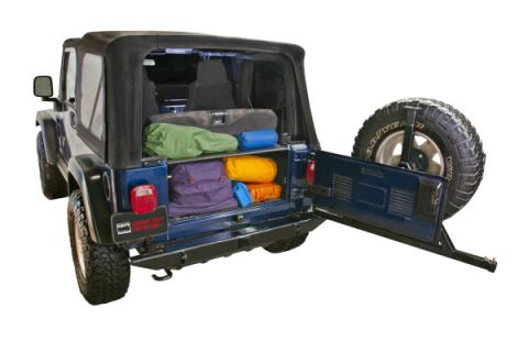 Standard Cargo Enclosure - 97-06 Wrangler TJ Black Tuffy Security Products