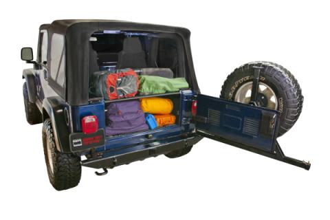 Standard Cargo Enclosure - 97-06 Wrangler TJ Black Tuffy Security Products