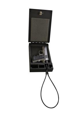 Portable Safe For Compact Pistols Universal Black Includes Security Cable Tuffy Security Products