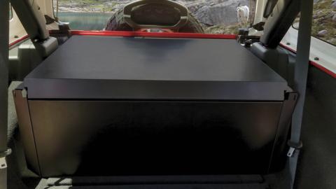 Deluxe Cargo Enclosure - 18-23 Wrangler JL {21-23 Exc. 4XE} w/o OEM Subwoofer Rear Seats Must Be Removed on 2-Door Models Black Tuffy Security Products