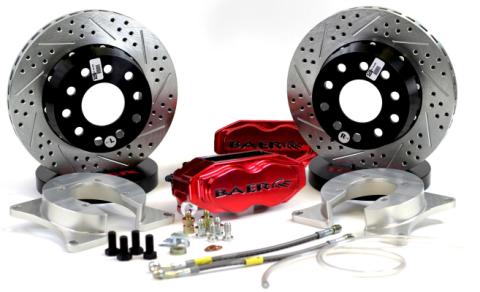 Brake System 11 Inch Rear SS4+ Deep Stage Fire Red Dana 60 8.75 Housing Ends BAER Brakes