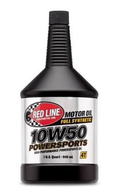 10W50 Motorcycle, ATV/UTV, Side By Side Engine Oil 1 Quart Red Line Oil