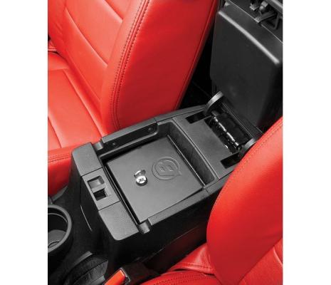 Jeep Center Console Lock Box For Jeep 2011-2018 Wrangler JK Black Steel Bestop