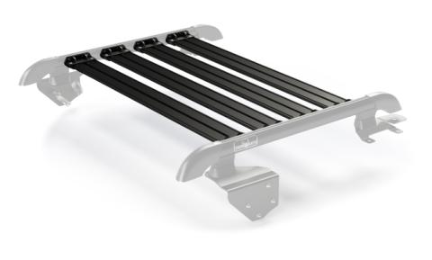 07-18 Wrangler JK 2 Door Nebo Roof Rack Cargo Slat Kit Black 4-Piece TeraFlex