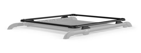 07-18 Wrangler JK 4 Door Nebo Roof Rack Raised Rail Kit Black TeraFlex