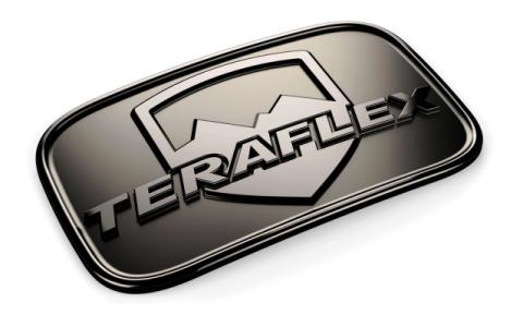 07-18 Wrangler JK TeraFlex Logo License Plate Delete Badge TeraFlex
