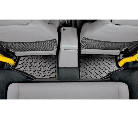Jeep Wrangler Floor Mats Rear For Jeep 1997-2006 Wrangler TJ Black Pair Bestop