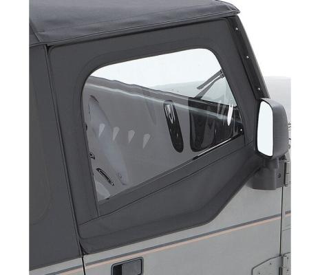Jeep Fabric Door Skins For Jeep 1988-1995 Wrangler YJ Black Denim Pair Bestop