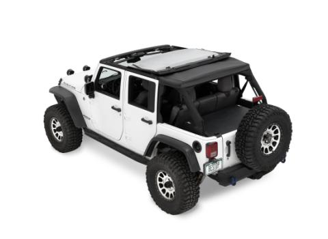 The Ascent Soft Tops For Jeep 2007-2018 Wrangler JK 4 Door Black Diamond Bestop