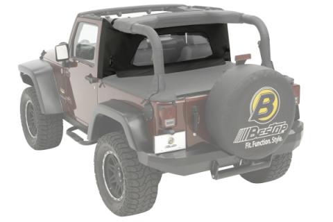 Wrap-Around Windjammers For Jeep 2003-2006 Wrangler TJ Black Diamond Bestop
