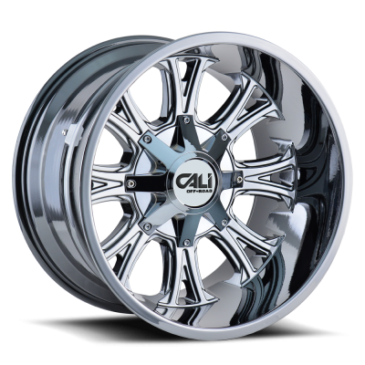 Cast Aluminum Wheels Americana 9101 CH 20x10 Chrome 5 On 127/5 On139.7 Bolt Pattern -25 Offset Cali Offroad Wheels