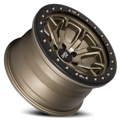 Dirty Life Race Wheels DT-1 9303 Satin Gold W/Simulated Beadlock Ring 17X9 5-127 -38Mm 78.1Mm