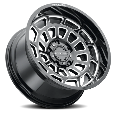 Aluminum Wheels 22x12 Warp 955M Milled Gloss Black -44 Offset 5 on 127 Bolt Pattern 78.1 Bore Raceline