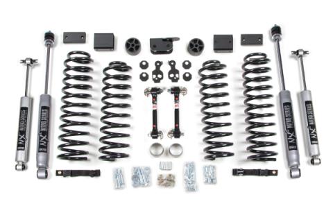 3 Inch Lift Kit Jeep Wrangler JK 12-18 2-Door Fixed Sway Bar Link NX2 Nitro Shocks