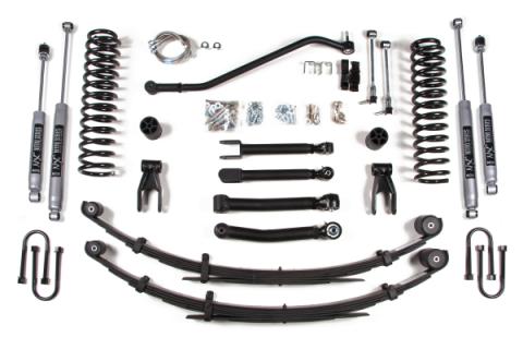 4.5 Inch Lift Kit Jeep Cherokee XJ 84-01 Chrysler 8.25 FOX 2.0 Performance