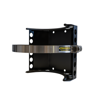 Gannett Locker 10 lb Aluminum Propane Bracket Stainless Steel Straps Black Power Tank