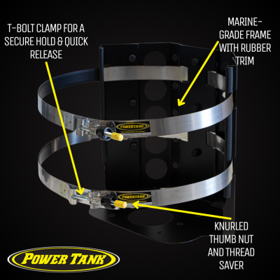 Sumatra Marine 20 lb Propane Bracket Power Tank