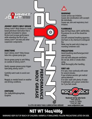 Johnny Joint Grease 14oz. Tube RockJock 4X4