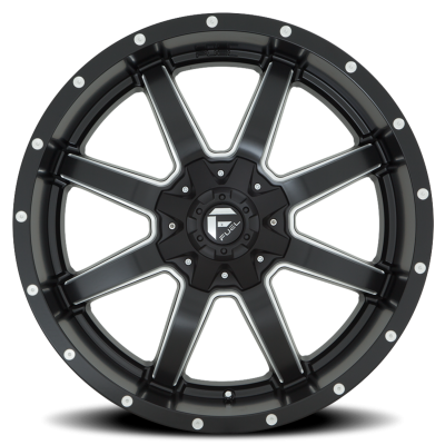 Aluminum Wheels 20X10 Maverick D538 5 On 114.3/5 On 127 Black/Milled 78.1 Bore -18 Offset Fuel Off Road Wheels