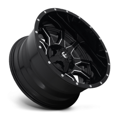 Aluminum Wheels 20X9 Vandal D627 5 On 114.3/5 On 127 Gloss Black/Milled 78.1 Bore 1 Offset 1.88 Lip Fuel Off Road Wheels