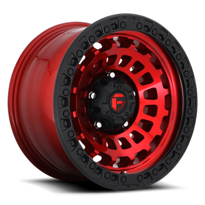 Aluminum Wheels 18X9 Zephyr D632 5 On 127 Candy Red W/Matte Black Ring 71.5 Bore 1 Offset Fuel Off Road Wheels