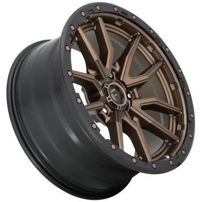 Aluminum Wheels 17X9 Rebel D681 5 On 114.3 Matte Bronze Black Bead Ring 72.56 Bore -12 Offset Fuel Off Road Wheels