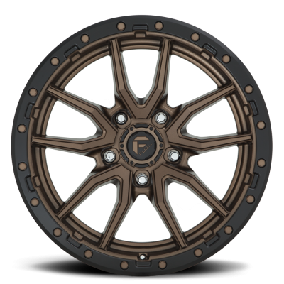 Aluminum Wheels 20X9 Rebel D681 5 On 127 Matte Bronze Black Bead Ring 71.5 Bore 1 Offset Fuel Off Road Wheels