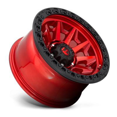 Aluminum Wheels 20X9 Covert D695 5 On 127 Candy Red Black Bead Ring 71.5 Bore 1 Offset Multi Spoke Fuel Off Road Wheels