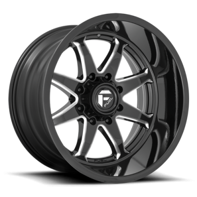 Aluminum Wheels 20X9 Hammer D749 5 On 127 Gloss Black Milled 71.5 Bore 1 Offset Fuel Off Road Wheels